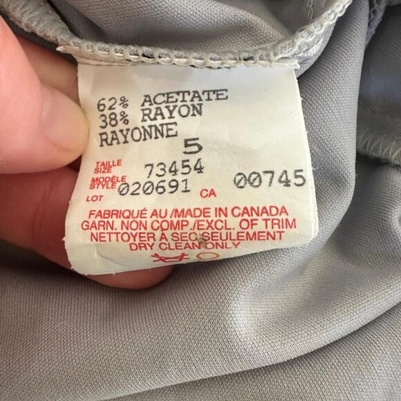 Beautiful vintage strapless jacquard floral dress by Scene, made in Canada - Picture 6 of 8